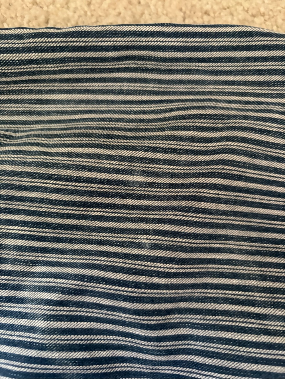 Citizens of humanity Anthropologie blue stripped overalls bib Carpenters small - Picture 10 of 14